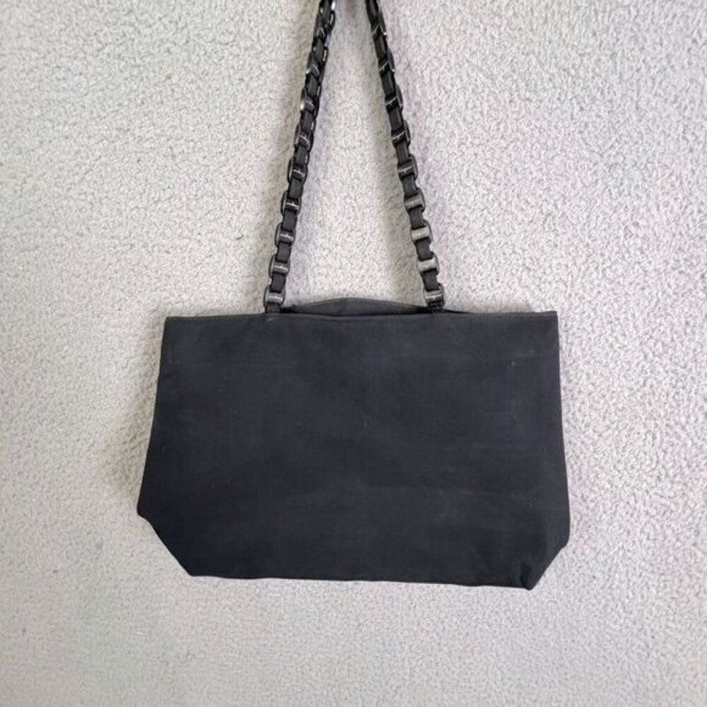SALVATORE FERRAGAMO WOMENS BLACK NYLON SHOULDER BAG
